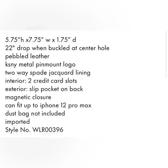 NWT Mini Flap Crossbody Kate Spade - Picture 5 of 5